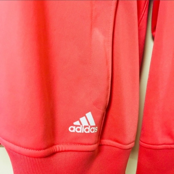 ADIDAS Climalite Bright Coral Athletic Jacket XL - Picture 4 of 6